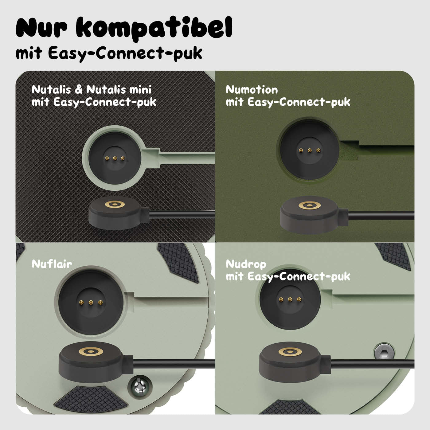 Kompabilität des Sigor Nuindie Easy-Connect Puk Ladekabel