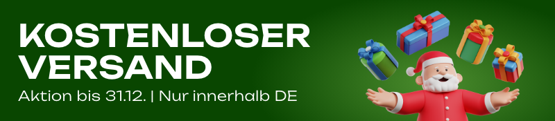 Kostenloser Versand für alle Akku-Leuchten bis zum 31.12. im Nuindie.shop