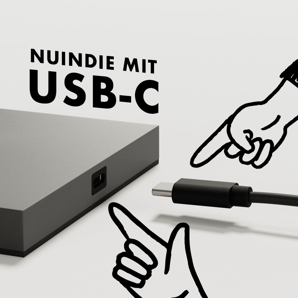 Neue Power für die Nuindie: ab jetzt mit USB-C statt Easy Connect