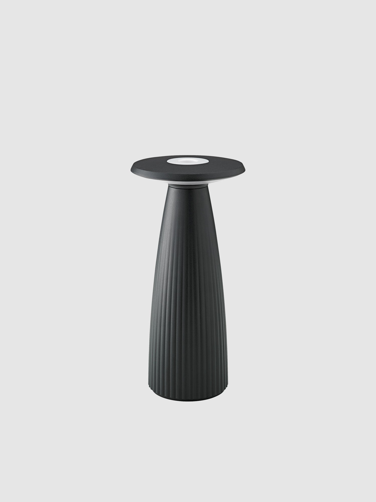 Sigor Nuflair Akku-LED-Tischleuchte mit Vase in schwarz