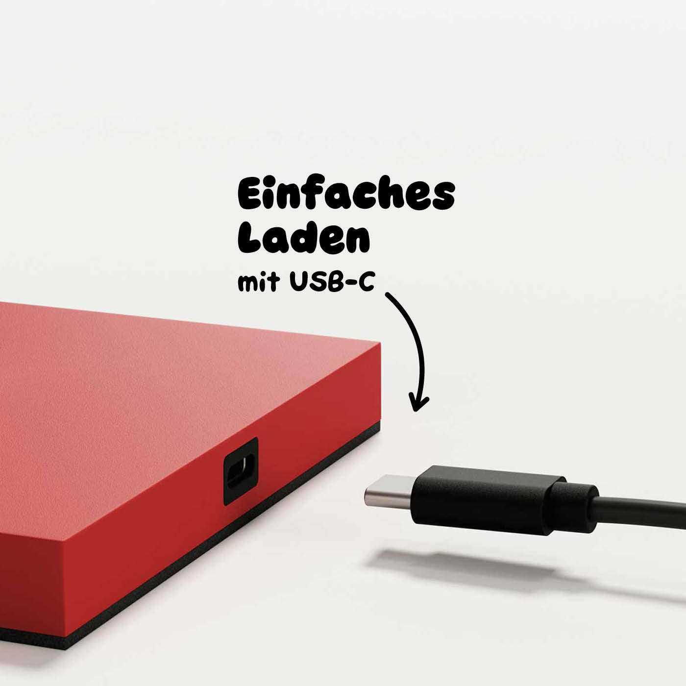 Leichtes Laden: Sigor Nuindie Akku-Tischleuchte in #Farbe_Feuerrot