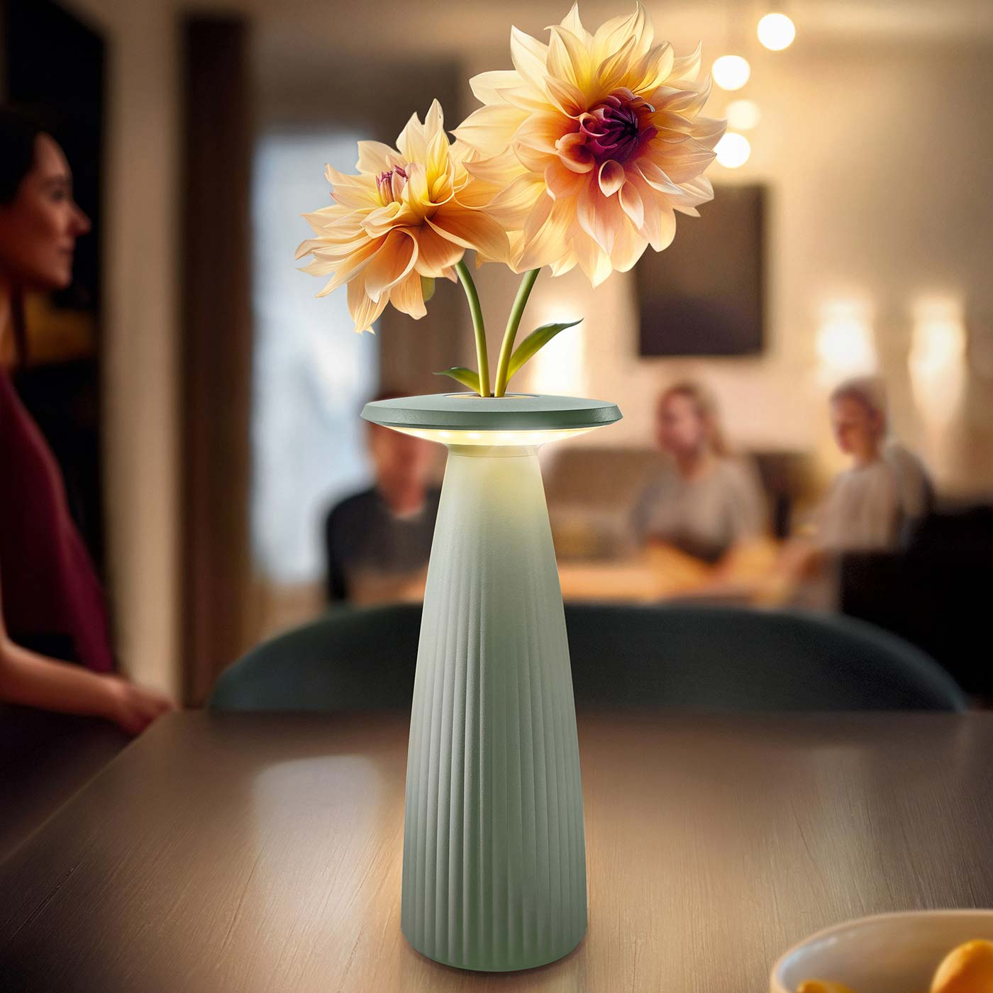 Sigor Nuflair als Vase in #Farbe_Salbeigrün