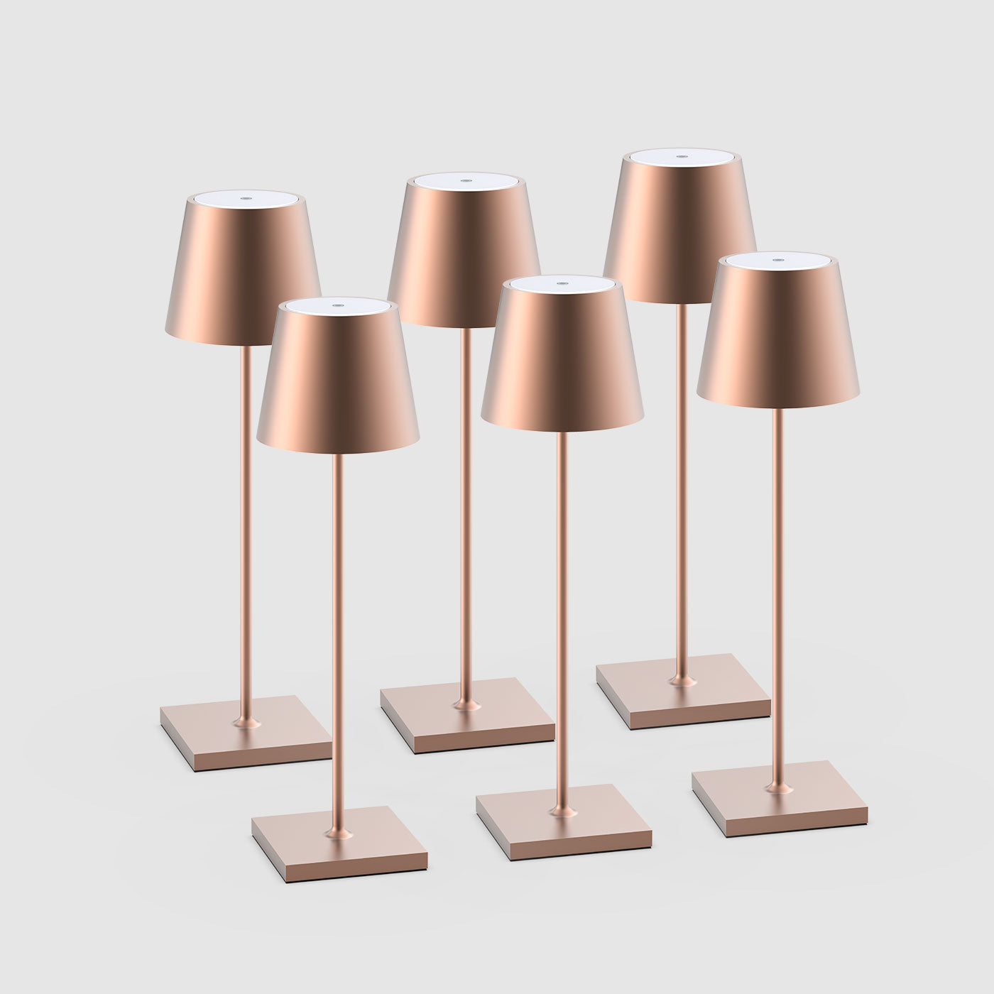 6er Bundle Sigor Nuindie Akku-Tischleuchte in #Farbe_Bronze
