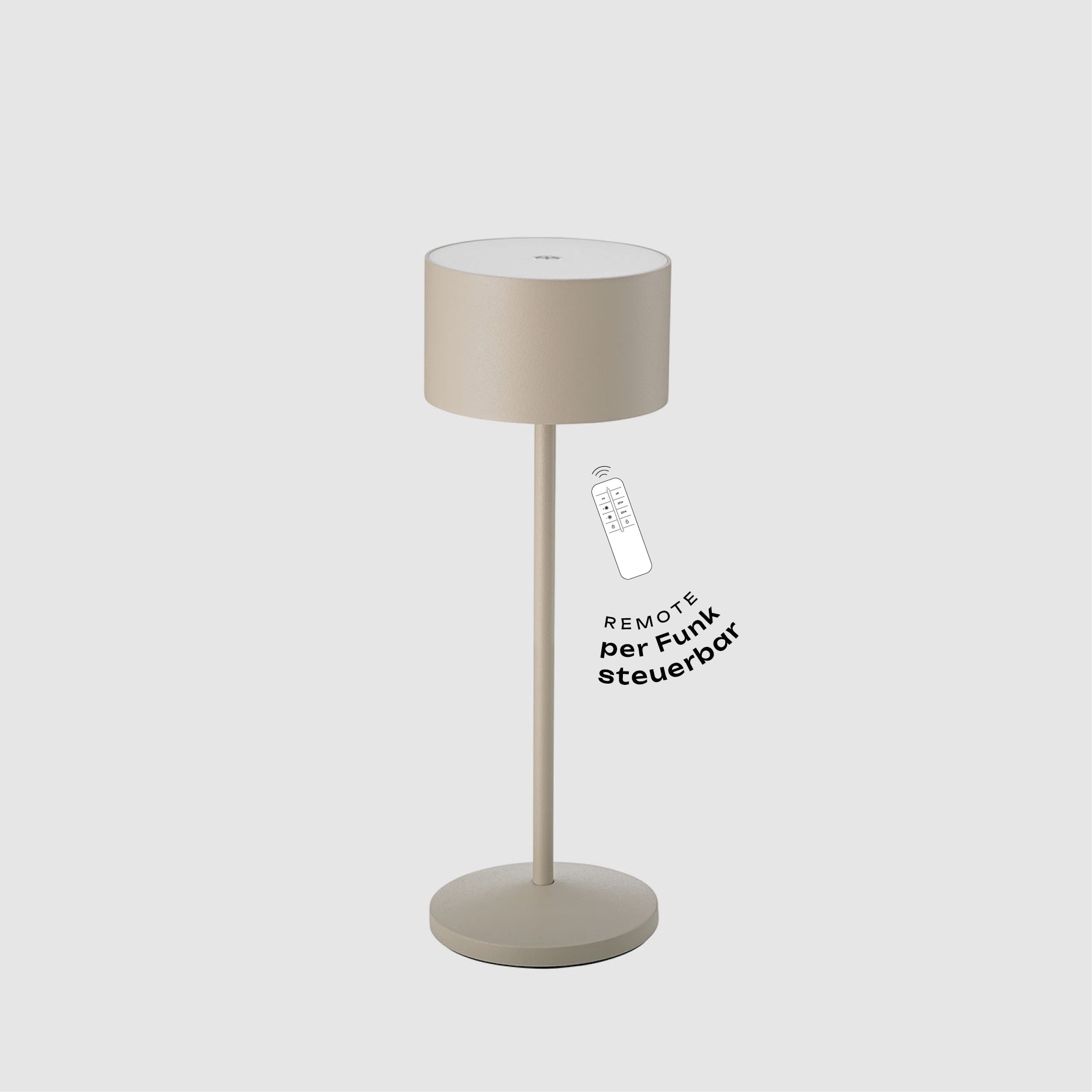 Sigor Veluna  Remote Akku-LED-Tischleuchte #Farbe_Dünenbeige