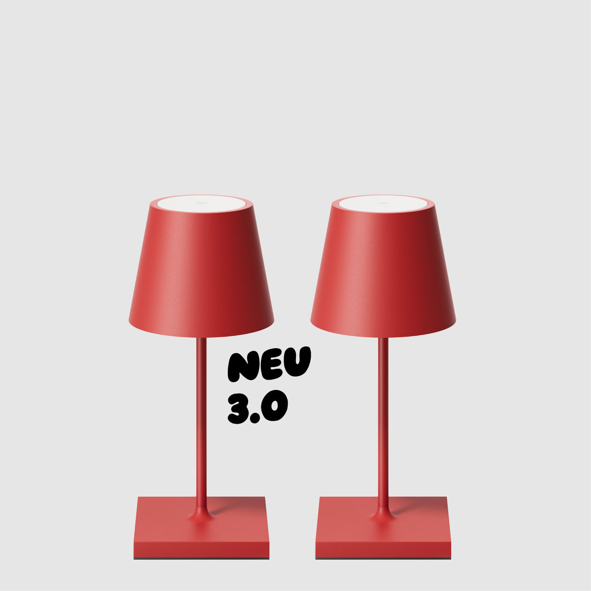 Sigor Nuindie 3.0 Mini Akku-Tischleuchte im Sparset #Farbe_Feuerrot