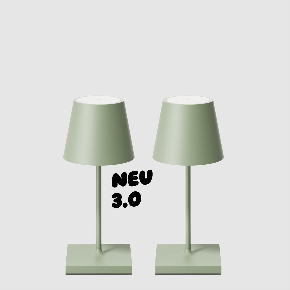 Sigor Nuindie 3.0 Mini Akku-Tischleuchte im Sparset #Farbe_Salbeigrün